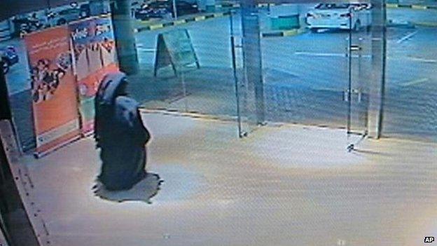 A still image from unspecified video footage, released by police, showing the alleged suspect, 3 December