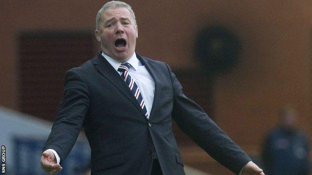 Rangers manager Ally McCoist