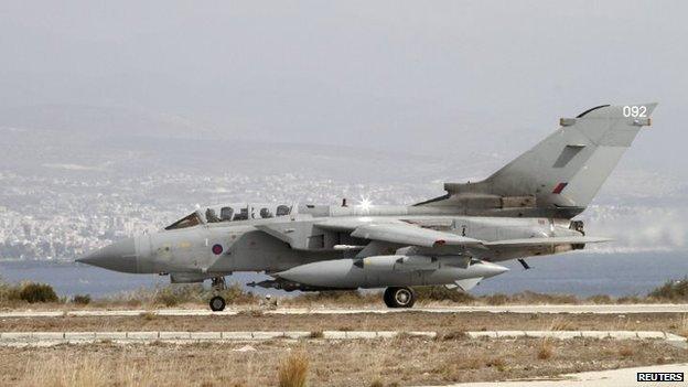 Tornado GR4 at RAF Akrotiri, in Cyprus