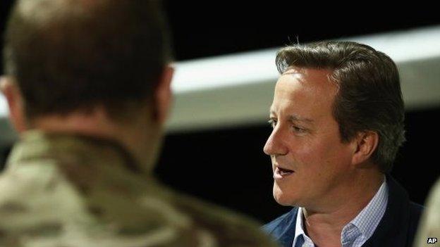 David Cameron at RAF Akrotiri