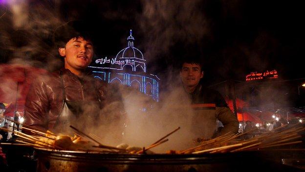 The night market in Kashgar