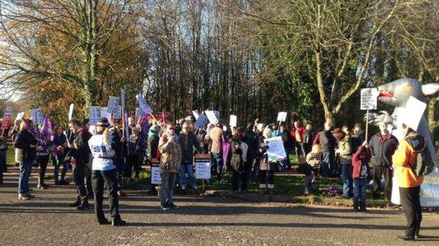 UKIP protestors