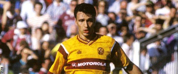 Rob Maaskant in action for Motherwell in 1991