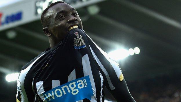 Newcastle striker Papiss Cisse