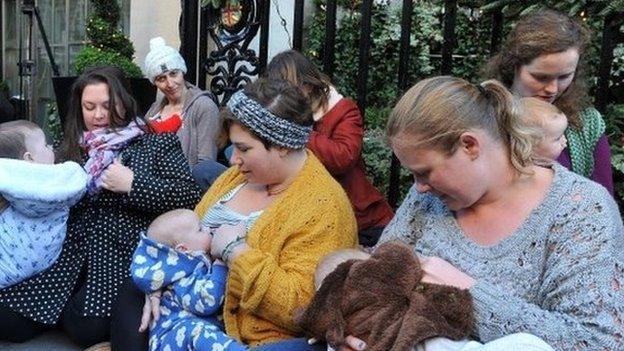 Mothers breastfeeding