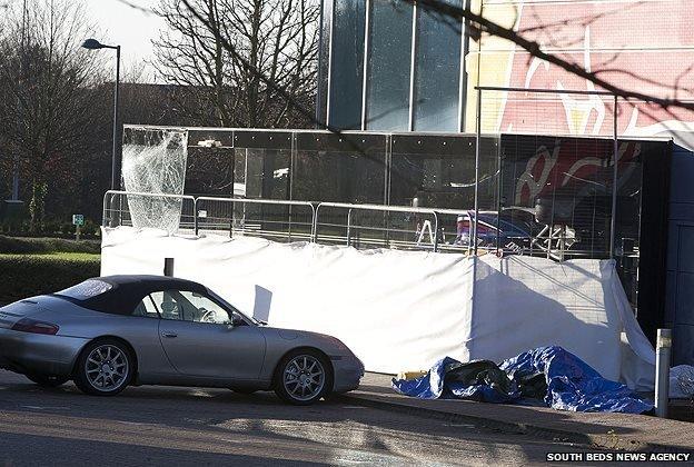 Scene of break in at Red Bull Racing in Milton Keynes