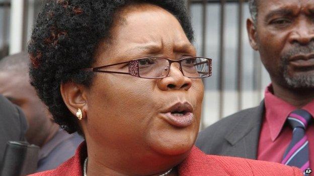 File photo: Zimbabwean Vice President Joyce Mujuru, 6 February 2012