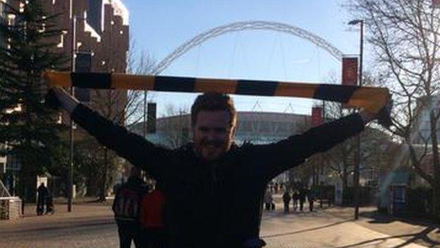 Maidstone United Steve McCaskill at Wembley Stadium