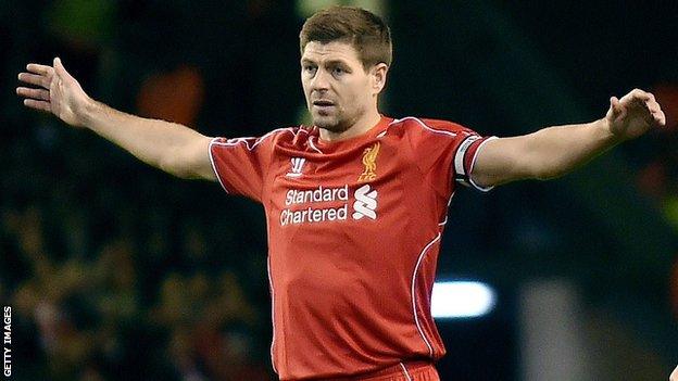 Liverpool captain Steven Gerrard