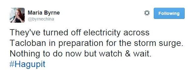 Tweet from Maria Byrne