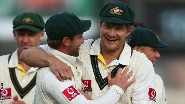 Phillip Hughes and Shane Watson