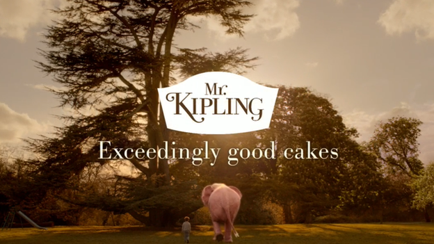 Shot from a Mr Kipling TV advert