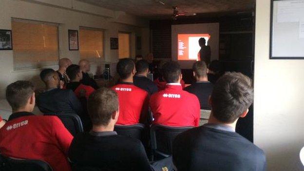 Cheltenham manager Paul Buckle pre-match presentation