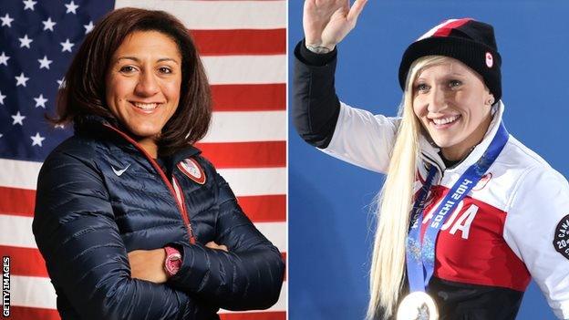 Elana Meyers-Taylor and Kaillie Humphries