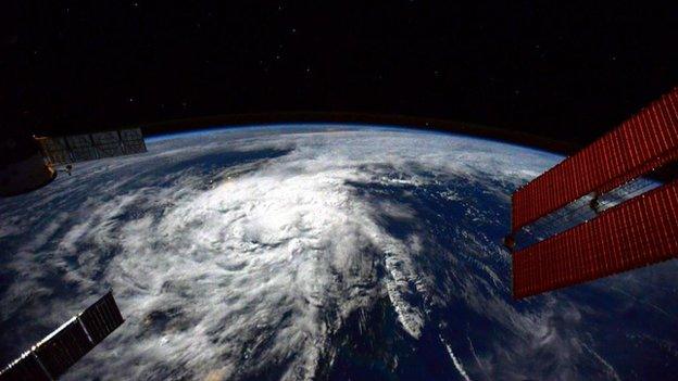 Hagupit, as seen from space