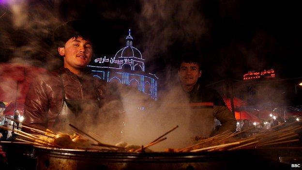 The night market in Kashgar