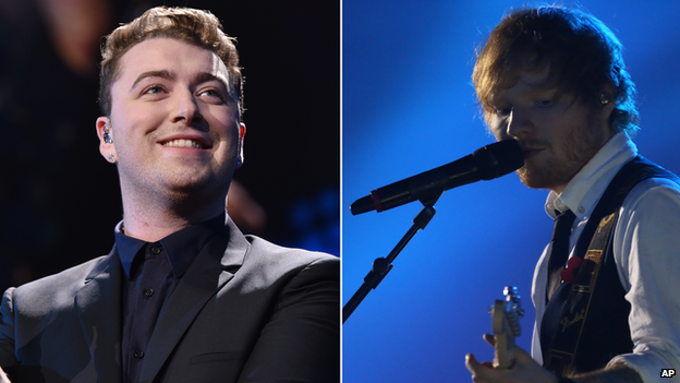 Sam Smith and Ed Sheeran