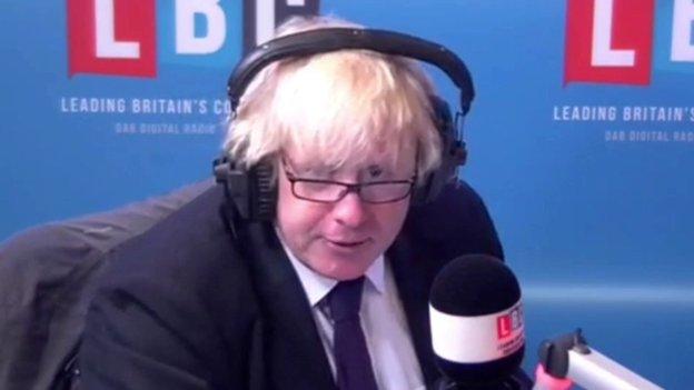 London Mayor Boris Johnson