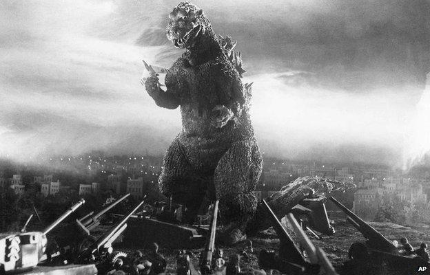 A still from the original 1954 Godzilla film directed by Ishiro Honda