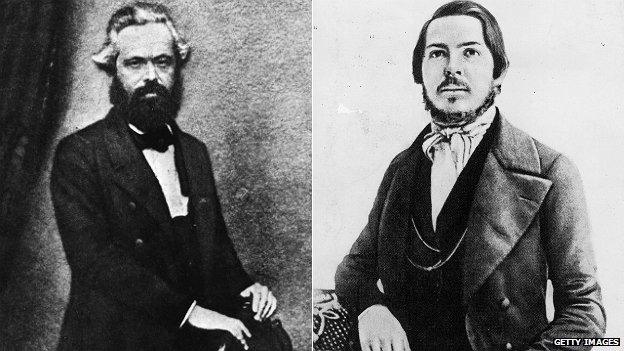 Karl Marx and Friedrich Engels