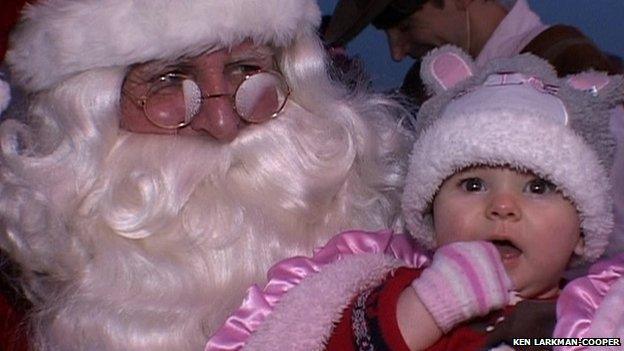 Father Christmas at Poole quay