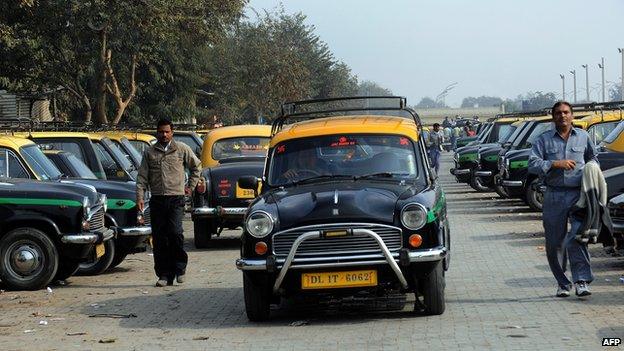 Delhi's Ambassador taxi