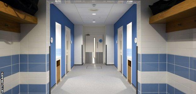 Manchester City: Changing rooms at the new Performance Centre