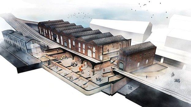 Artist impression of the new exhibition space