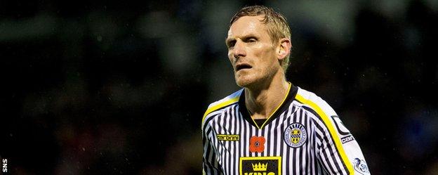 St Mirren player-coach Gary Teale