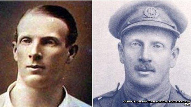 Edgar Mobbs as a rugby player and as a soldier