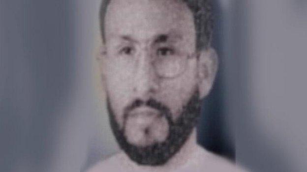 A photo-fit of Abu Zubaydah released by the US