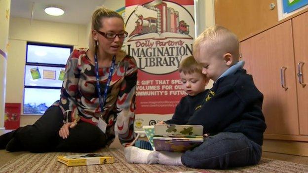 Children reading