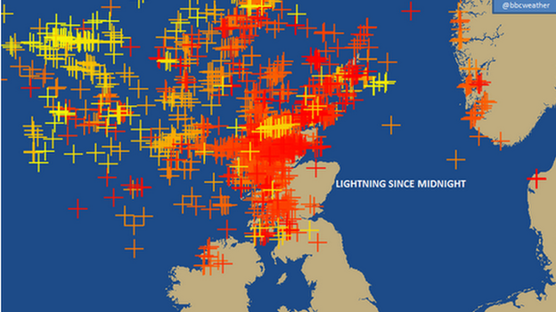 lightning strikes