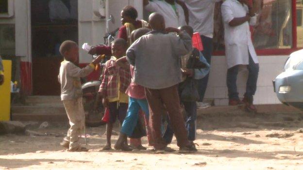 A group of street children in Gilgil