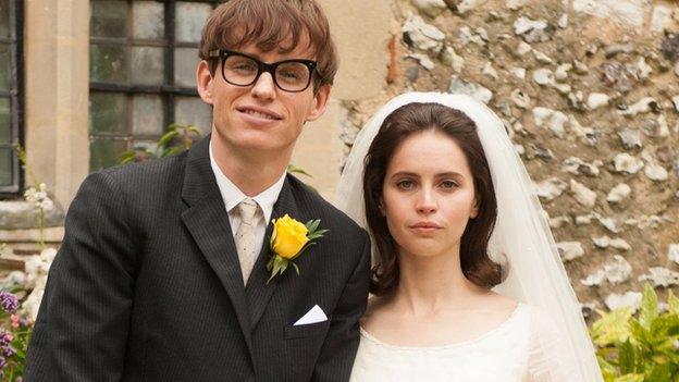 Eddie Redmayne and Felicity Jones in The Theory of Everything