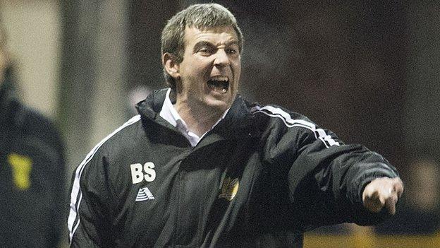 Alloa Athletic manager Barry Smith