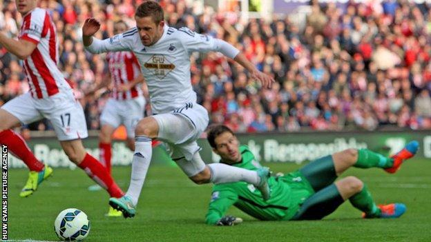 Gylfi Sigurdsson previously played 18 times for Swansea on loan from German side Hoffenheim in 2012