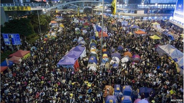 Protest in Hong Kong (10 Dec 2014)