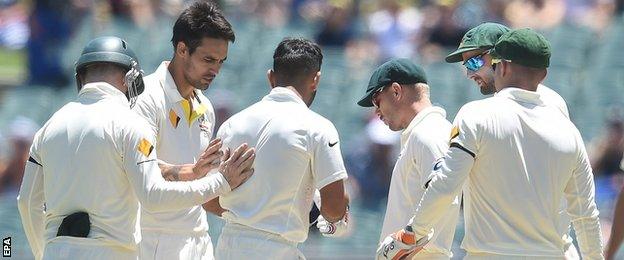 Mitchell Johnson checks Virat Kohli is OK