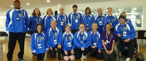 Junior (far left) also volunteered at the 2014 Invictus Games