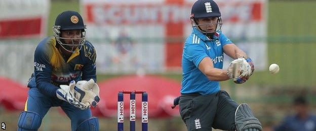 England batsman James Taylor hits out