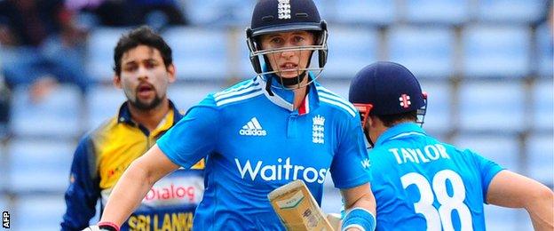 Joe Root during his match-winning century