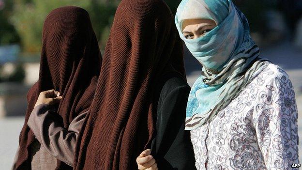 Uighur women in Kashgar