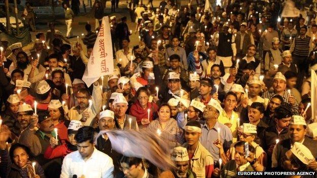 Candlelit march in protest against alleged rape of female passenger