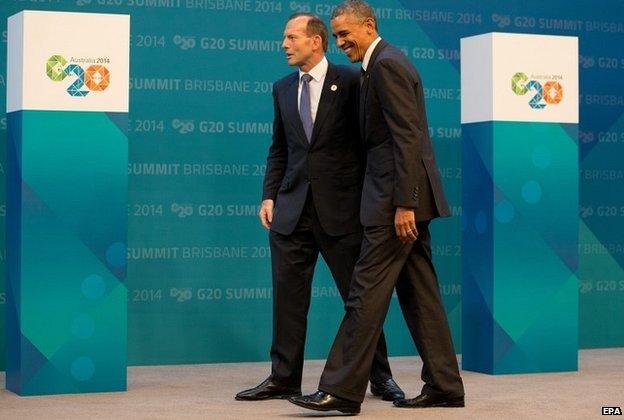 Tony Abbott and Barack Obama