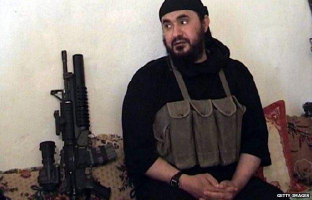 Abu Musab al-Zarqawi in a video published in 2006