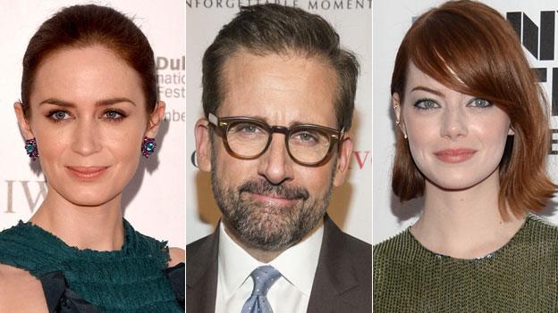 Emily Blunt, Steve Carell and Emma Stone