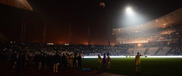 "It was laughable. It's not good for reputation of the competition," said Mauricio Pochettino on the floodlight failure