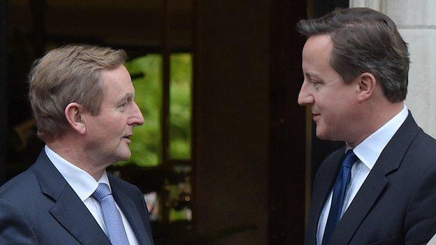 Enda Kenny and David Cameron