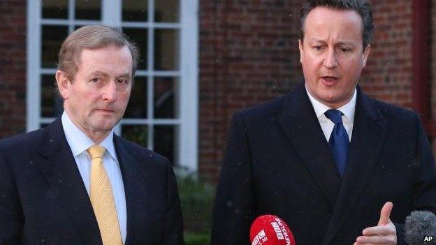 Enda Kenny and David Cameron